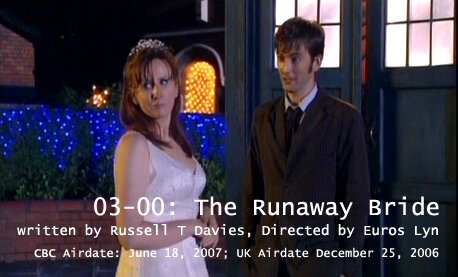 TARDIS File 03-00: The Runaway Bride